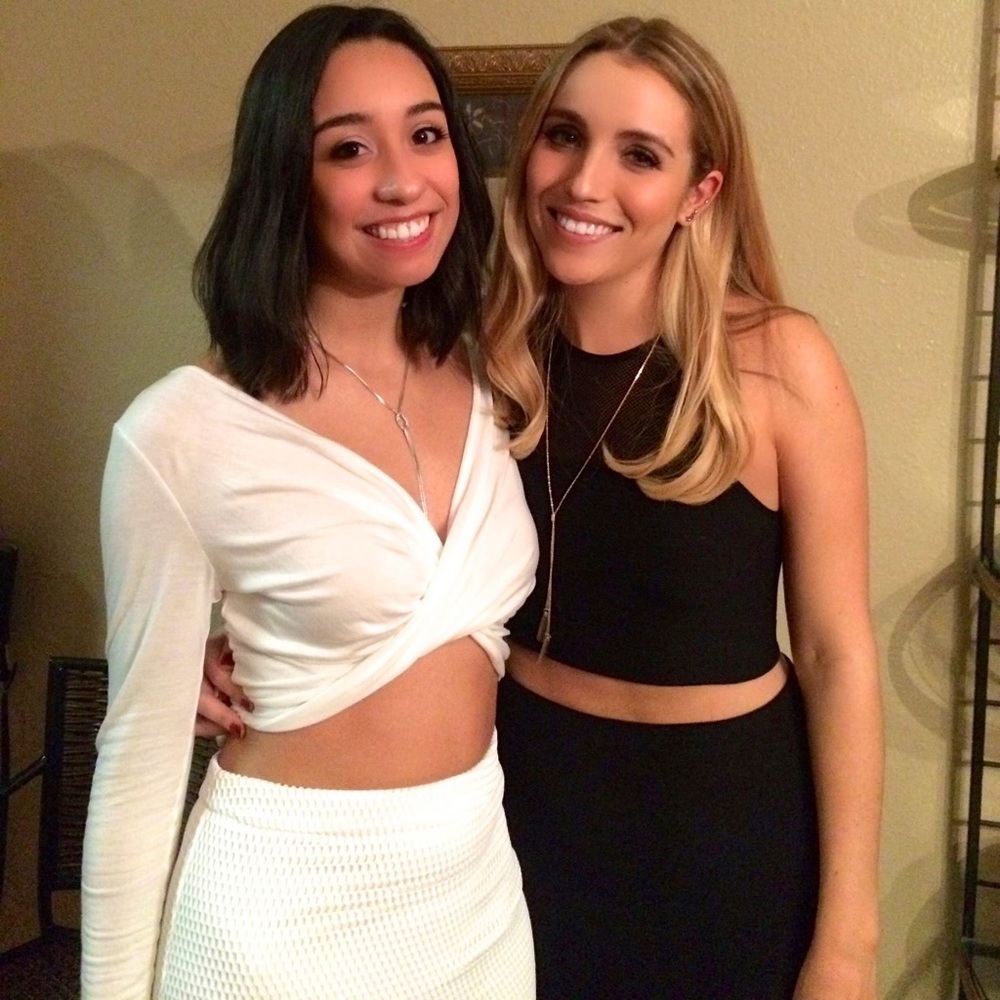BCBG black two piece set (midi skirt + crop top)